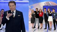 Silvio Santos brinca com atores no SBT - Lourival Ribeiro/SBT