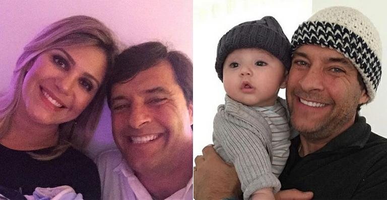 Flávia Freire mostra o filho, Matheus, no colo do papai, Miguel Roquette - Instagram/Reprodução