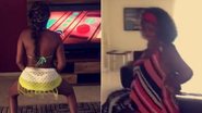 Ludmilla aparece rebolando o bumbum em vídeo e é surpreendida pela avó - Instagram/Reprodução