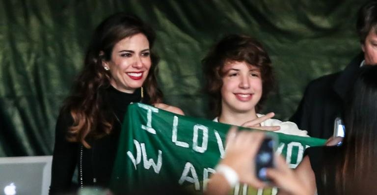 Luciana Gimenez leva o filho, Lucas, ao show do pai, Mick Jagger - Manuela Scarpa / Brazil News