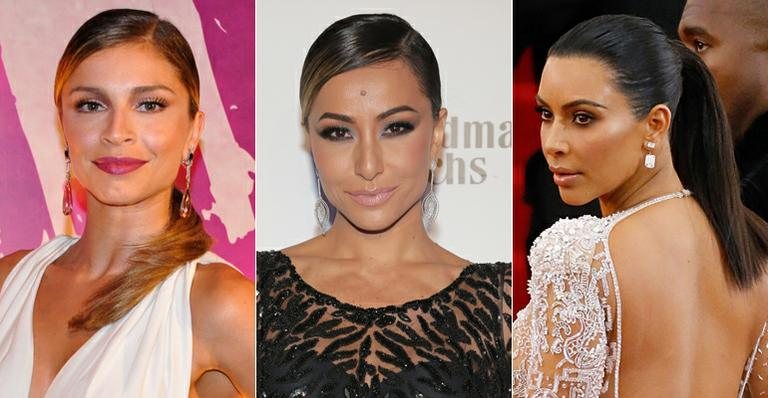 Grazi Massafera, Sabrina Sato e Kim Kardashian - Getty Images/ Reprodução/ Globo