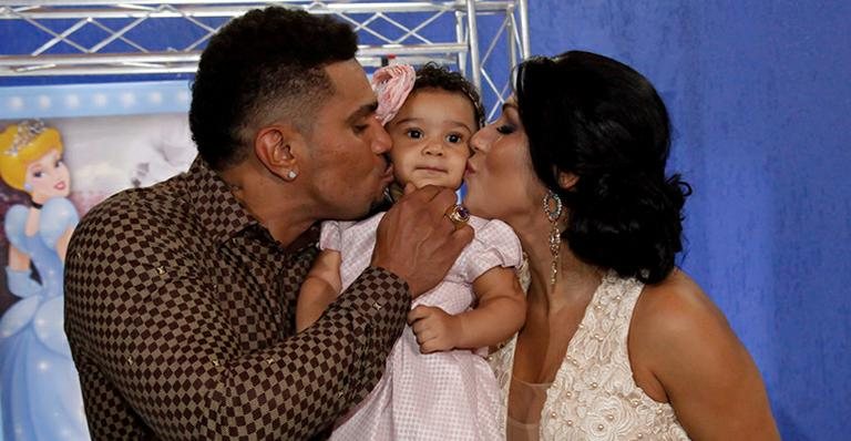 Naldo, Moranguinho e a filha, Vic - Marcos Ribas/Brazil News