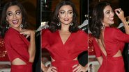 Com look vermelho, Juliana Paes rouba a cena em evento fashion - Rafael Cusato/Brazil News