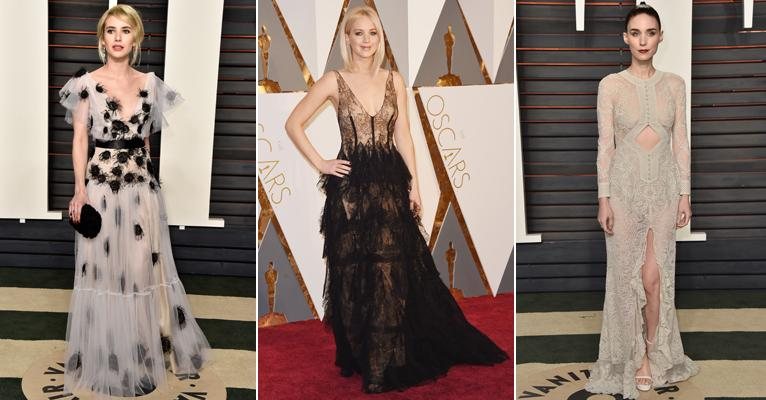 Emma Roberts, Jennifer Lawrence e Rooney Mara - Getty Images