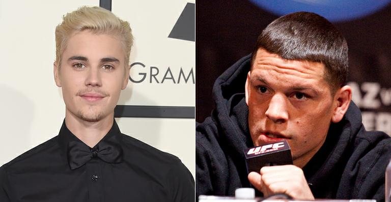 Justin Bieber e Nate Diaz - Getty Images