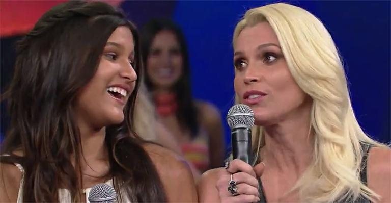 Flávia Alessandra e Giulia Costa: parceria - Reprodução TV Globo