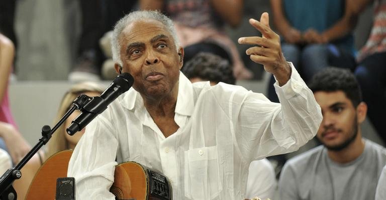 Gilberto Gil no 'Altas Horas' - Globo / Reinaldo Marques