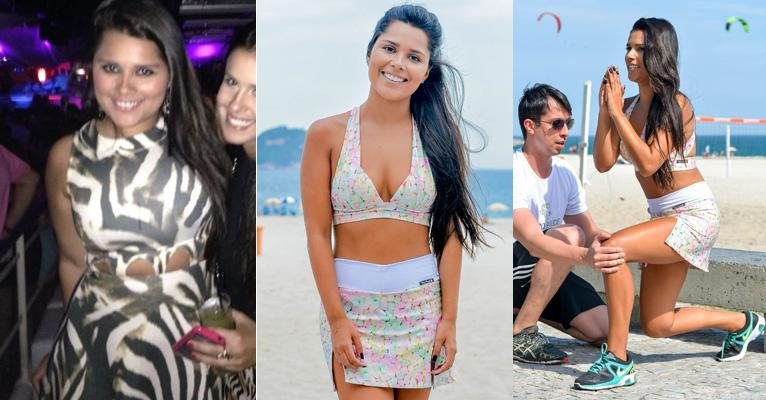 Yasmin Miranda antes e depois: ela perdeu 25 kg com dieta balanceada e treino funcional - Divulgação