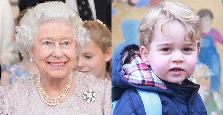 Rainha Elizabeth II e príncipe George - Getty Images; Reprodução / Instagram