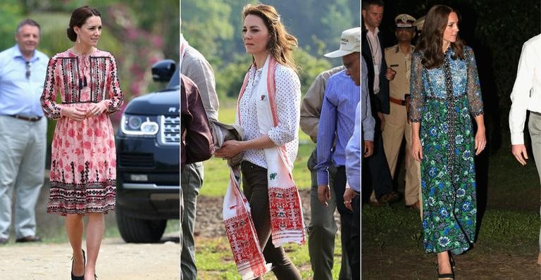 Veja os looks de Kate Middleton em viagem à Índia - Getty Images