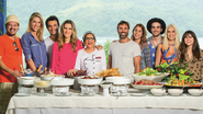 Fábio Lago, Ana Hickmann, Anderson Di Rizzi, Ingrid Guimarães, a chef Lourdes Bottura, Marcelo Faria, Ana Rios, Fiuk, Aline Fanju e Bianca Comparato - CADU PILOTTO, CÉSAR ALVES E FABRIZIA GRANATIERI