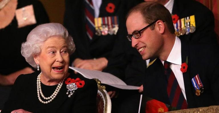 Rainha Elizabeth II e Príncipe William - Getty Images