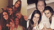 Fábio Jr com a noiva, Fernanda, e as filhas Tainá, Kika e Cleo - Instagram/Reprodução