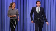 Gisele Bündchen ensina Jimmy Fallon a desfilar - Getty Images