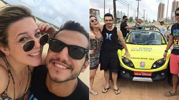 Matheus, Cacau e Alan: passeio de buggy - Instagram/Reprodução