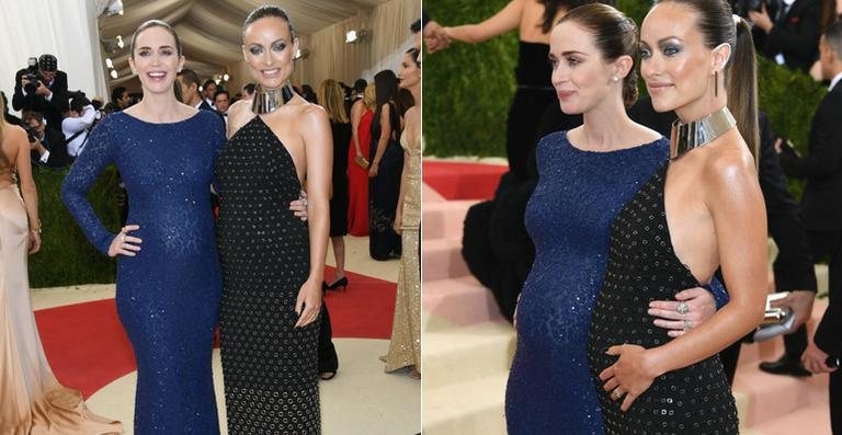 Emily Blunt e Olivia Wilde no baile de gala do Met - Getty Images