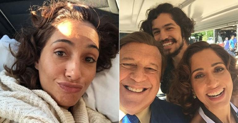 Camila Pitanga mostra foto com Antonio Fagundes e Gabriel Leone - Instagram/Reprodução