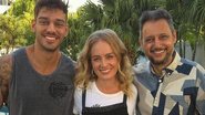 Lucas Lucco, o pai e Angélica no 'Estrelas' - Reprodução Instagram