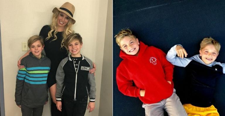 Britney Spears posa com os filhos Sean e Jayden - Instagram/Reprodução