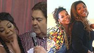 Ludmilla chama mãe de velha e ganha resposta sincerona de Faustão - TV Globo e Instagram/Reprodução