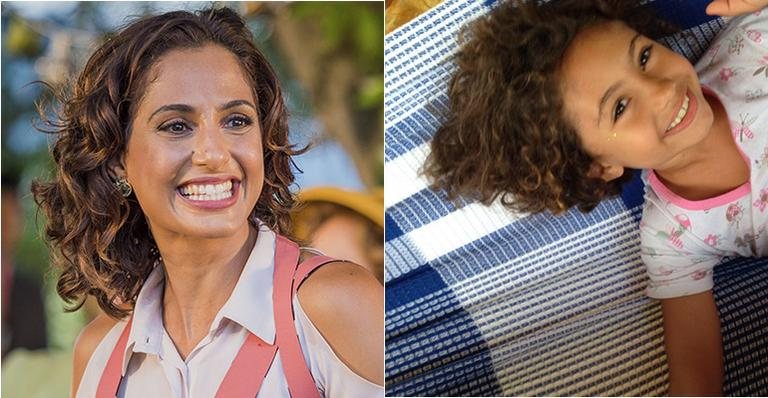 Camila Pitanga e Antonia: 8 anos - TV Globo/ Reprodução Instagram