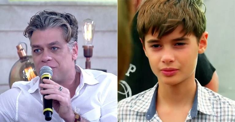 Fábio Assunção e o filho: parceria no cinema - Reprodução TV Globo