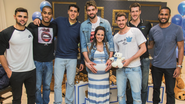 O casal entre Raulzinho, Lucarelli, Sidão, Bruninho, Éder e Paulo. - KATIA ROCHA