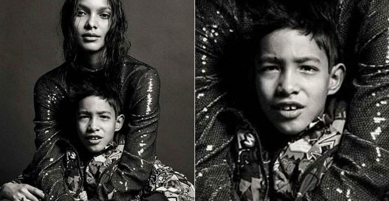 Lais Ribeiro e o filho, Alexandre - Mario Sorrenti