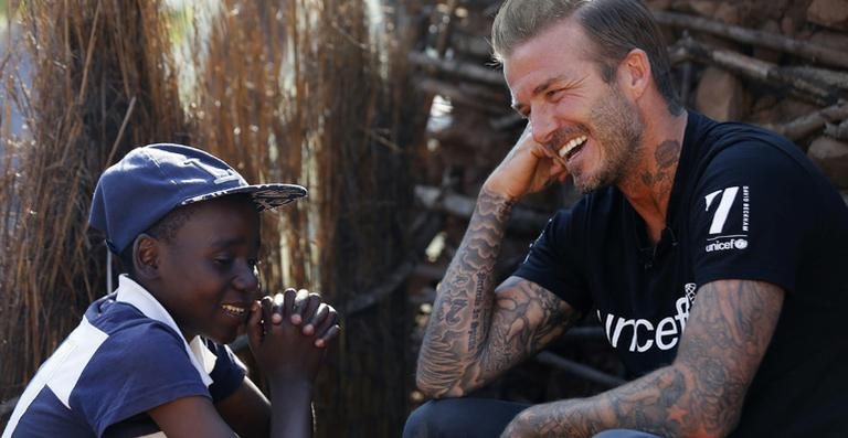 David Beckham visita crianças na África com a Unicef - Getty Images