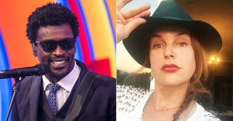 Seu Jorge e Mariana Jorge - Paulo Belote/Globo e Instagram/Reprodução