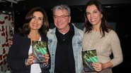 Fátima Bernardes, Edney Silvestre e Ana Paula Araújo no lançamento do livro 'Welcome to Copacabana & Outras Histórias' - Rogério Fidalgo / AgNews