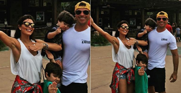 Juliana Paes com o marido e os filhos - Reprodução / Instagram