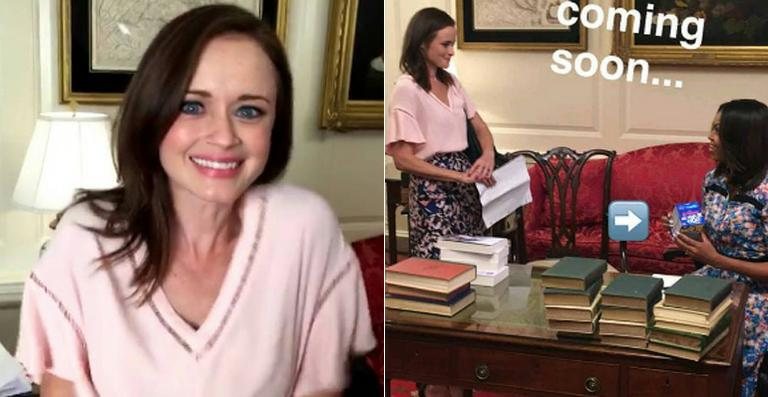 Alexis Bledel encontra Michelle Obama na Casa Branca - Reprodução / Snapchat