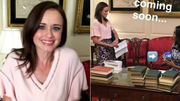 Alexis Bledel encontra Michelle Obama na Casa Branca - Reprodução / Snapchat