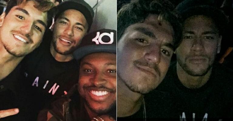 Neymar e Medina se divertem em show de Thiaguinho - Reprodução/ Instagram/ Snapchat