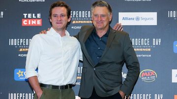 Em São Paulo, Bill Pullman leva o filho em coletiva - Manuela Scarpa/BrazilNews