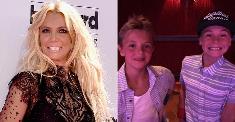 Britney Spears e os filhos - Getty Images/ Reprodução Instagram