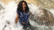 Gloria visita a cachoeira Dunn´s River Falls. - TV GLOBO