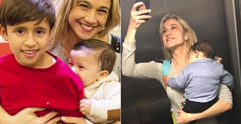 Fernanda Gentil com Lucas e Gabriel - Instagram/Reprodução