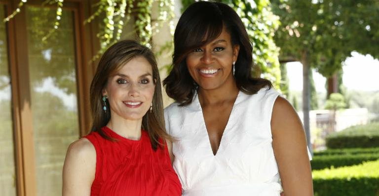 Michelle Obama e a rainha da Espanha, Letizia Ortiz, se unem em prol das mulheres - Getty Images