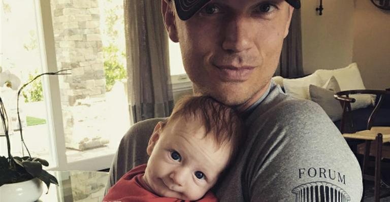 Nick Carter e o filho, Odin - Instagram/Reprodução