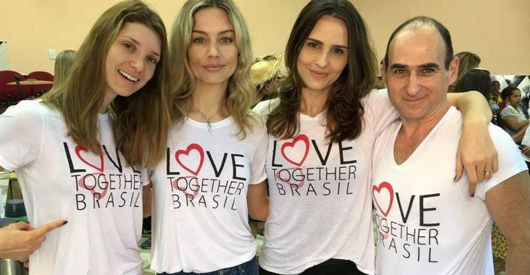 Camila Mingori, Patrícia Beck, Amir Slama e Fernanda Tavares, madrinha da Instituição Love Together Brasil - Divulgação