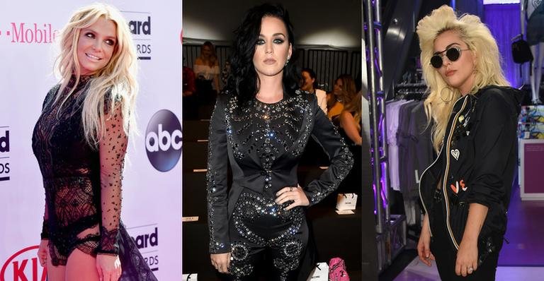 Britney Spears, Katy Perry e Lady Gaga - Getty Images