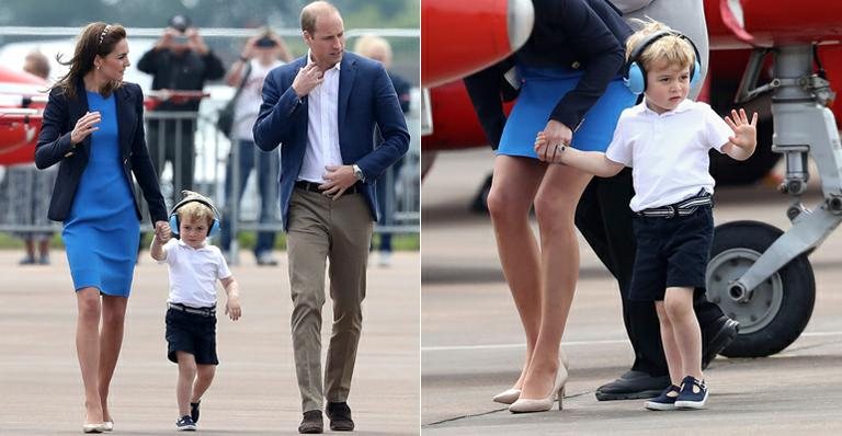 Kate Middleton, príncipe William e príncipe George - Getty Images