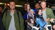 Ex-Backstreet Boys, Nick Carter desembarca no Brasil cercado por fãs - Leo Franco / AgNews