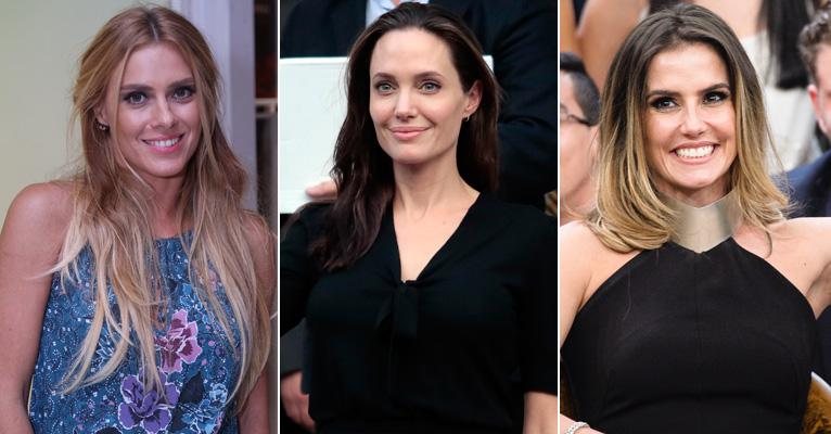 Carolina Dieckmann, Angelina Jolie e Deborah Secco - Getty Images/Divulgação TV Globo/Agnews