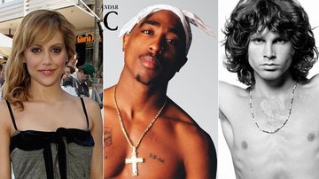 Brittany Murphy, Tupac Shakur e Jim Morrison - Getty Images/Divulgação