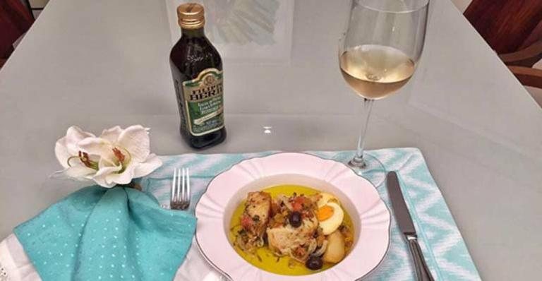 Bacalhau de forno com Filippo Berio - Divulgação