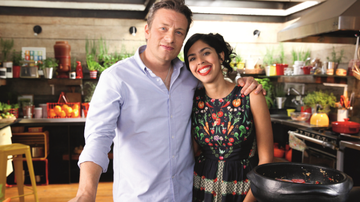 Jamie Oliver e Bela Gil - TRICIA VIEIRA