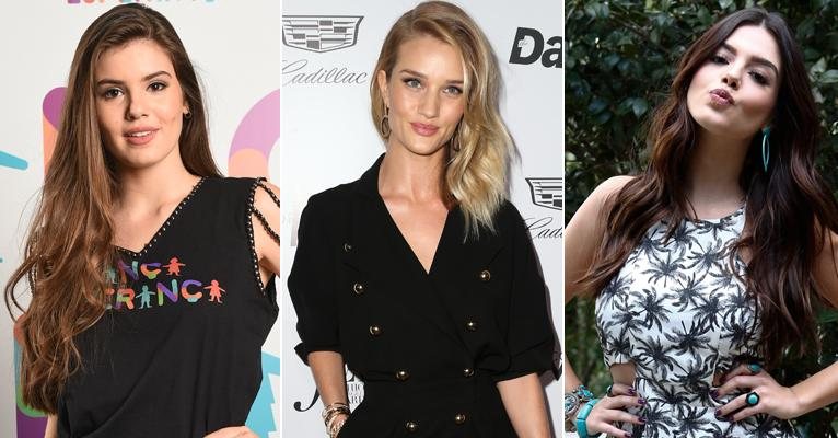 Pré-shampoo:  Camila Queiroz, Rosie Huntington-Whiteley  e Giovanna Lancellotti adoram - Getty Images/Brazil News/ TV Globo